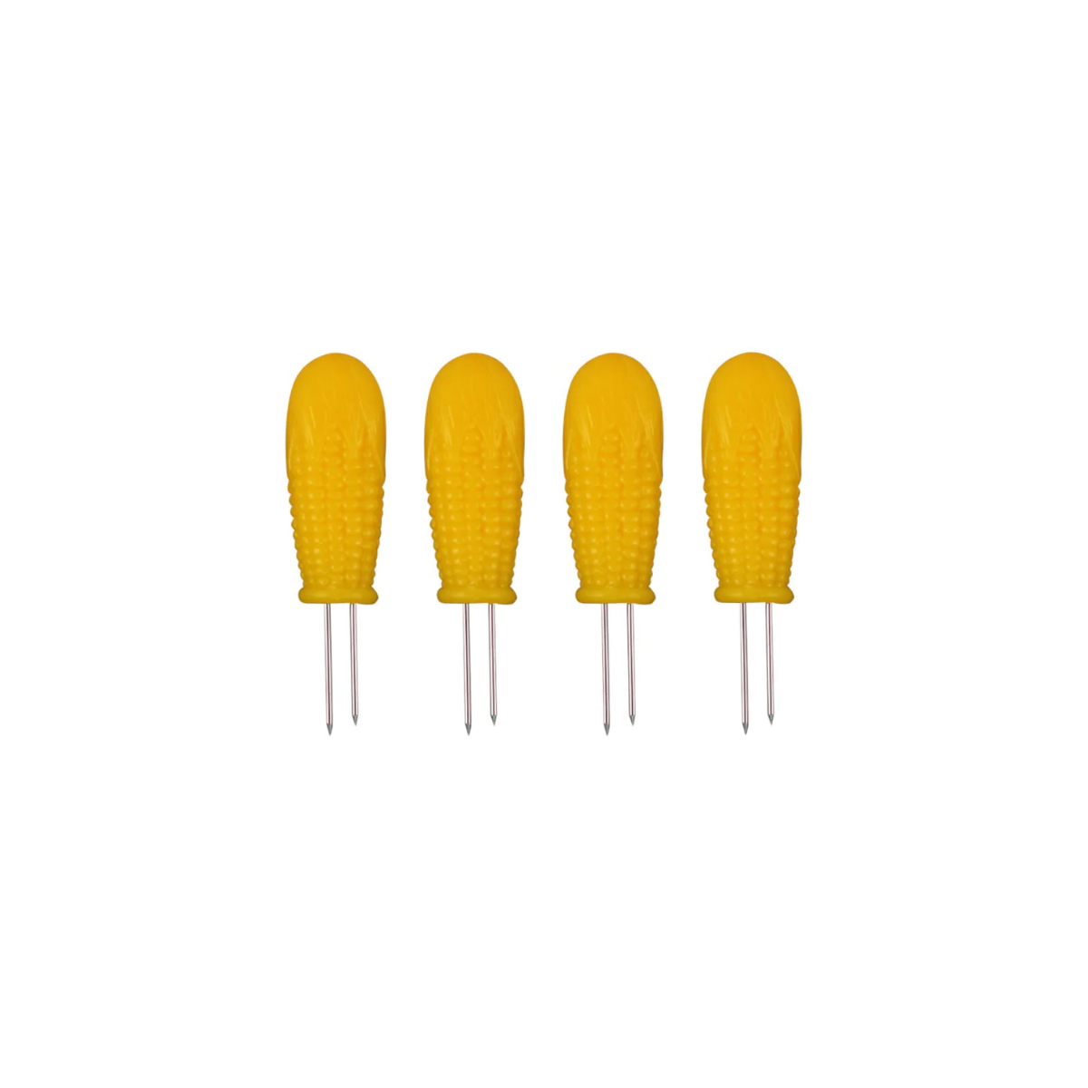Kit de 4 tenedores pinchos para elotes o bocadillos 259807 Metaltex