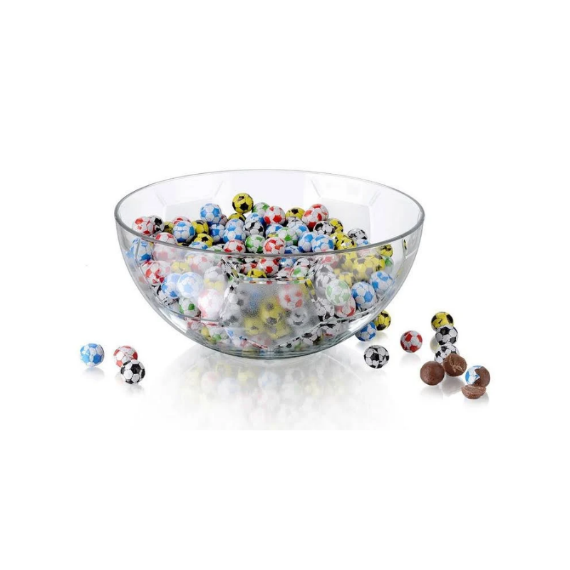 Tazón Bowl Botanero Balón Futbol Mundial 750 ml de vidrio