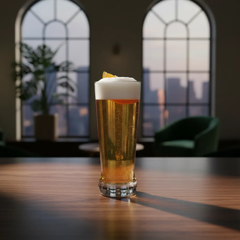 Vaso de vidrio para cerveza michelada base balón futbol 420ml