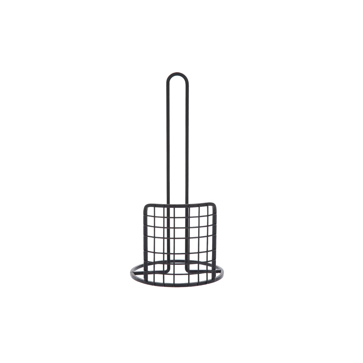 Porta Rollos de Servitoallas Práctico Cromado Color Negro Mate FH-058