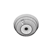 Frutero negro minimalista de metal 14x26 cm FH-065 Reimart
