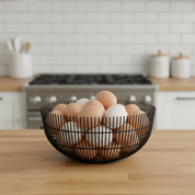 Frutero negro minimalista de metal 14x26 cm FH-065 Reimart