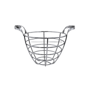 Frutero alto de acero cromado con asas moderno 23.5 x 18.5 cm TS-140 Reimart