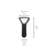 Pelador rallador 2 en 1 zester para citricos Acero Inox Y Silicona