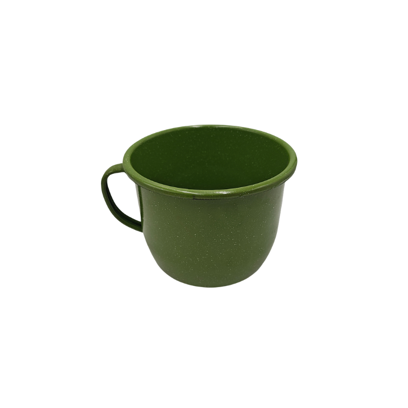 Pocillo Hervidor Olla Grande De Peltre 15 Cm 3.5 Lts Verde Jaspe Prodesa VR18, 18 VJ