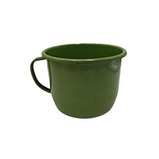 Pocillo Hervidor Olla Grande De Peltre 15 Cm 3.5 Lts Verde Jaspe Prodesa VR18, 18 VJ