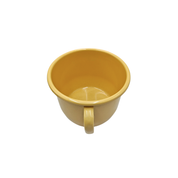 Pocillo Hervidor Olla Grande De Peltre 15 Cm 3.5 Lts Mostaza Prodesa VR18, 18MO