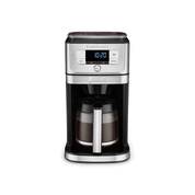 Cafetera con molino integrado y jarra de vidrio, Plata, 12 Tazas Cuisinart DGB-800ES