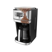 Cafetera con molino integrado y jarra de vidrio, Plata, 12 Tazas Cuisinart DGB-800ES