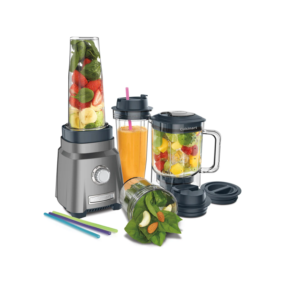 Licuadora compacta hurricane con accesorios Cuisinart CPB-380P1ES