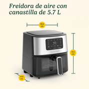 Freidora de aire capacidad 5.7 L con canastilla Cuisinart AIR-200NASES