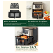 Freidora de aire capacidad 5.7 L con canastilla Cuisinart AIR-200NASES