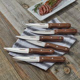 Juego cuchillos de madera triple remache para carne 6 pzas Cuisinart C55W-S6STK