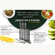 Juego 8 cuchillos con bloque magnético Cuisinart C77-8PMOXES