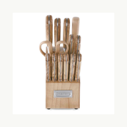 Juego bloque de cuchillos de Madera con base 14 pzs Cuisinart C77OTR-14PES