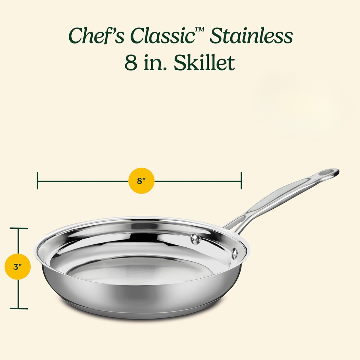 Sartén 20 cm de acero inoxidable Chef´s Classic Cuisinart 722-20