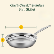 Sartén 20 cm de acero inoxidable Chef´s Classic Cuisinart 722-20