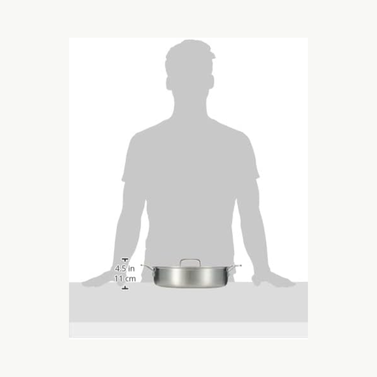 Cacerola arrocera con tapa 5 lts acero inoxidable Multiclad Pro Cuisinart MCP55-30NES