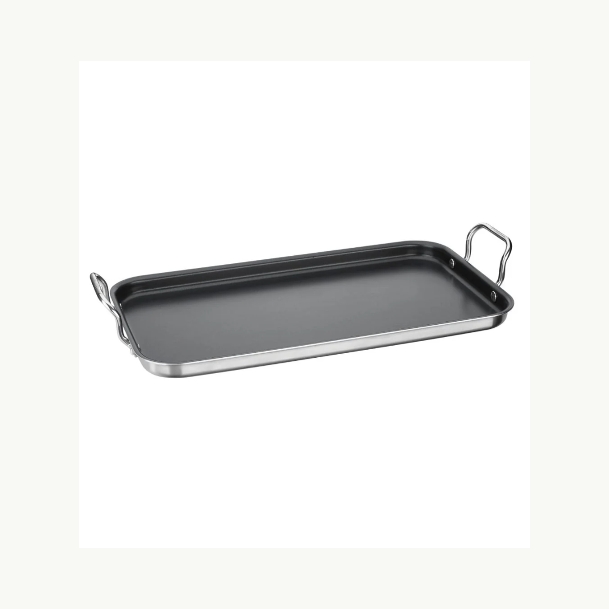 Comaleta plancha acero inox quemador doble antiadherente Cuisinart MCP45-25NSES