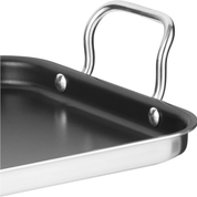 Comaleta plancha acero inox quemador doble antiadherente Cuisinart MCP45-25NSES