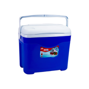 Hielera de plastico portatil azul con asa 32lts Cap 6 botellas de 2 lts AR011581A