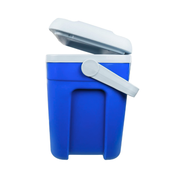 Hielera de plastico portatil azul con asa 32lts Cap 6 botellas de 2 lts AR011581A