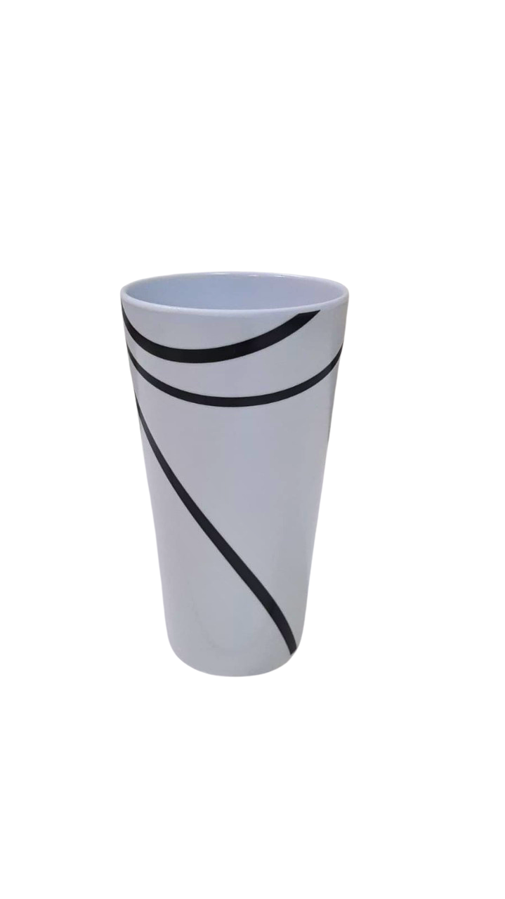 Vaso de Melamina Resistente tipo Plástico Líneas TKM101 Tab and Kit