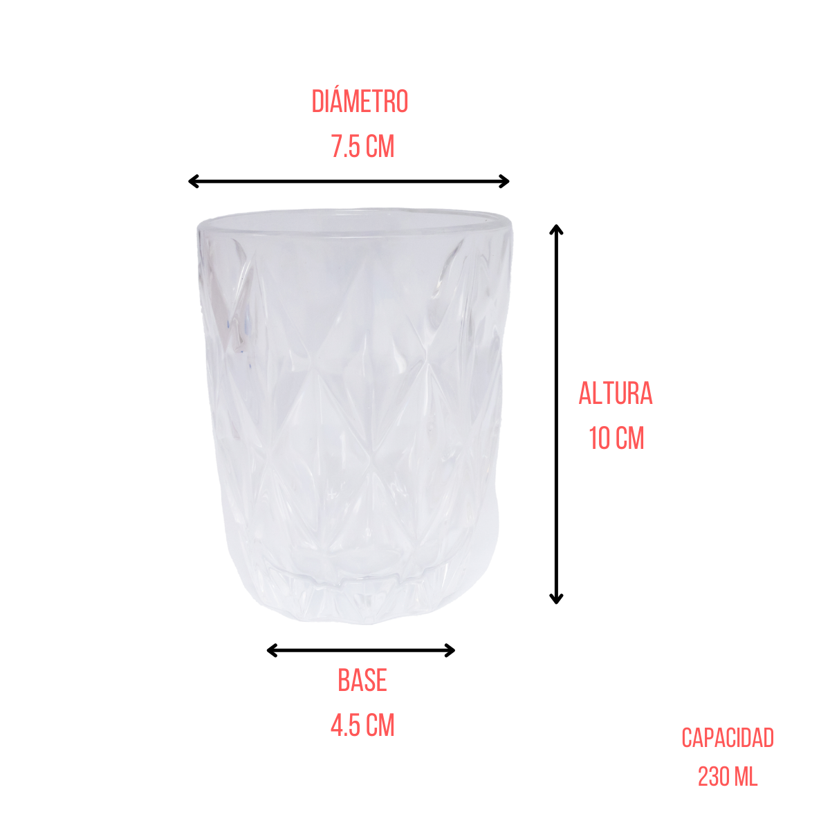Vaso de plástico para agua tipocristal 400mlANFORAMA-Todo para mi cocina –  ANFORAMA (Todo para mi Cocina)