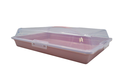 Panera Rectangular Porta Refractario Práctica Grande Plástico 40.5 cm Emhouse