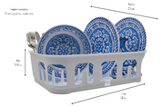 Escurridor de Platos Trastes Grande Práctico Moderno de Plástico Emhouse