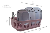 Escurridor de Platos Trastes Grande Práctico Moderno de Plástico Emhouse