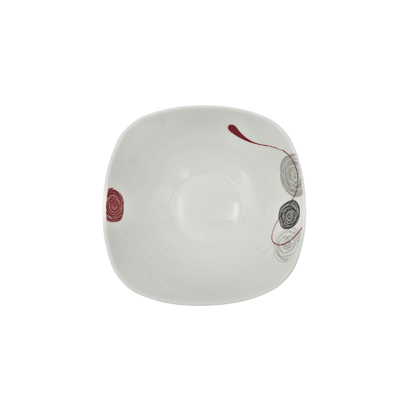 Plato Tazón Cuadrado Lines de 16 cm vidrio opalino iLuminarc LFW65-A961050