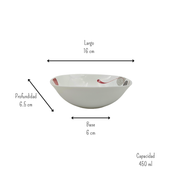 Plato Tazón Cuadrado Lines de 16 cm vidrio opalino iLuminarc LFW65-A961050