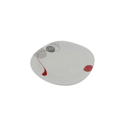 Plato trinche cuadrado Lines de 22 cm de vidrio opalino iLuminarc LFP85-A961050