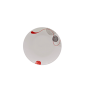 Plato Trinche Redondo Lines 27 cm Vidrio Opalino iLuminarc LYGP105-A961050