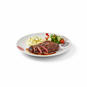 Plato Trinche Redondo Lines 27 cm Vidrio Opalino iLuminarc LYGP105-A961050