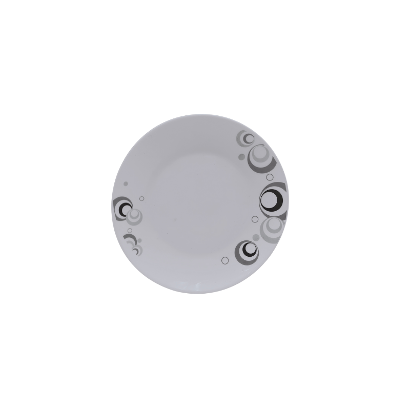 Plato Arrocero Pastelero Dots 19 cm Vidrio Opalino Redondo iLuminarc LYGP75-K1021