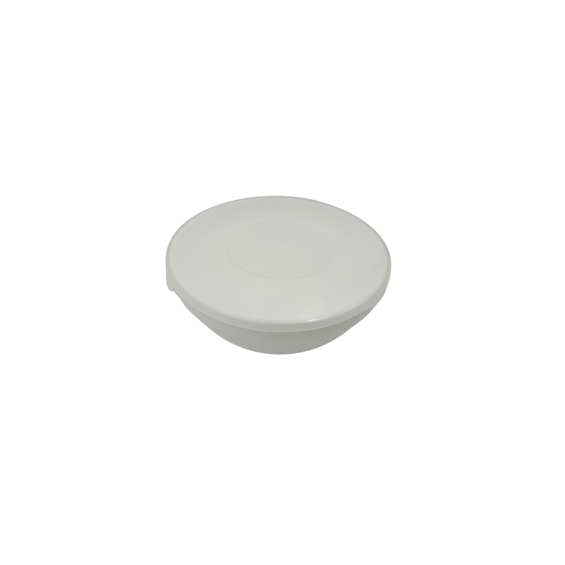 Tazón recipiente Redondo 15 cm con Tapa para Comida Vidrio Opalino SW60