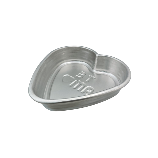 Molde de Aluminio Grande de Corazón de 28 cm para Repostería Pastelería Aluminio Puro