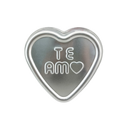 Molde de Aluminio Grande de Corazón de 28 cm para Repostería Pastelería Aluminio Puro