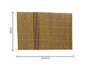 Mantel Individual de Bambú Color Café TC2-016 Tab and Kit