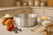 Molde Redondo Chico de 22 cm de 2.25 Litros de Aluminio Komale HORECA