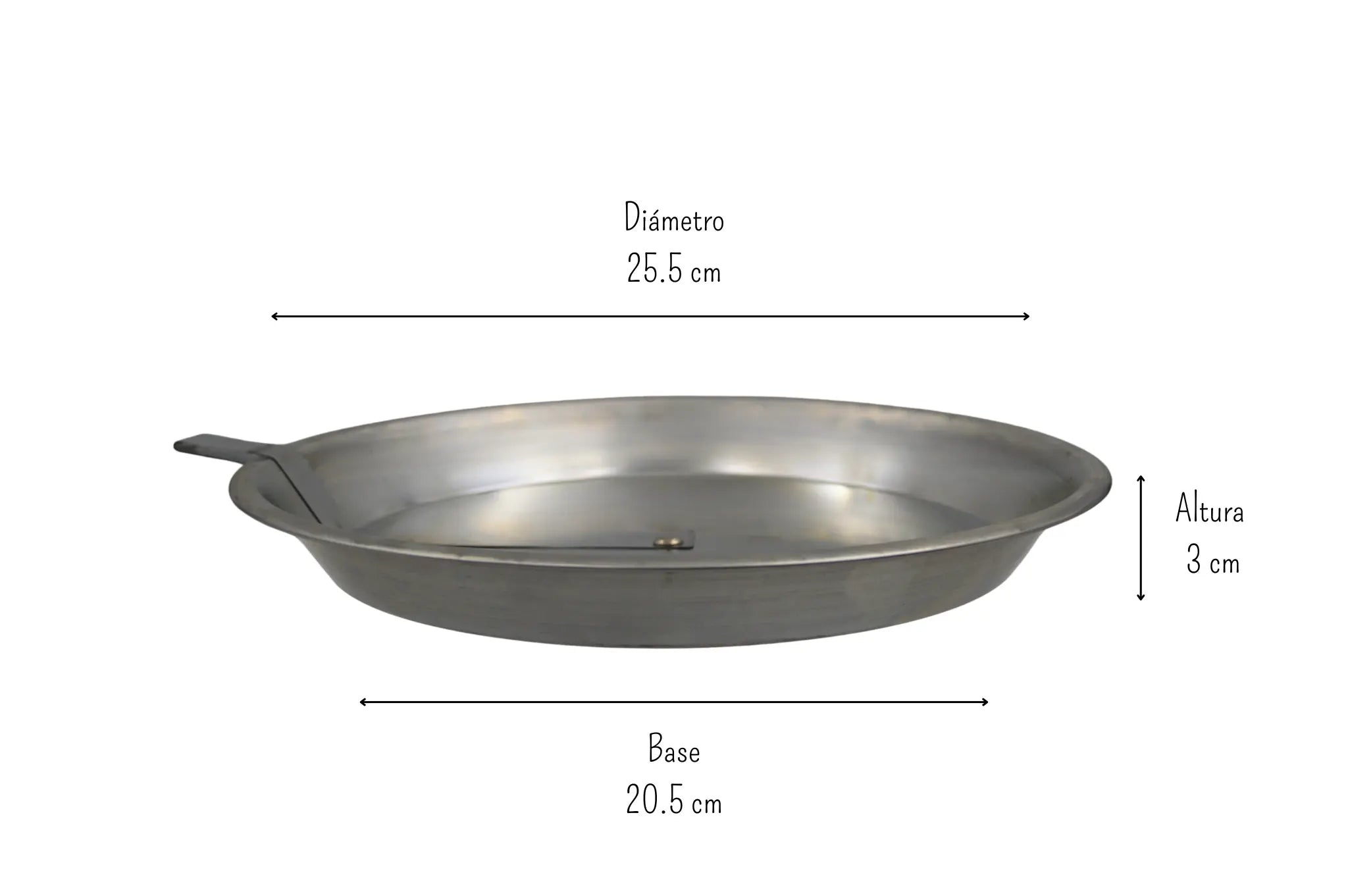 Molde para Pay con Pala Desmontable de 25.5 cm de Aluminio Valery