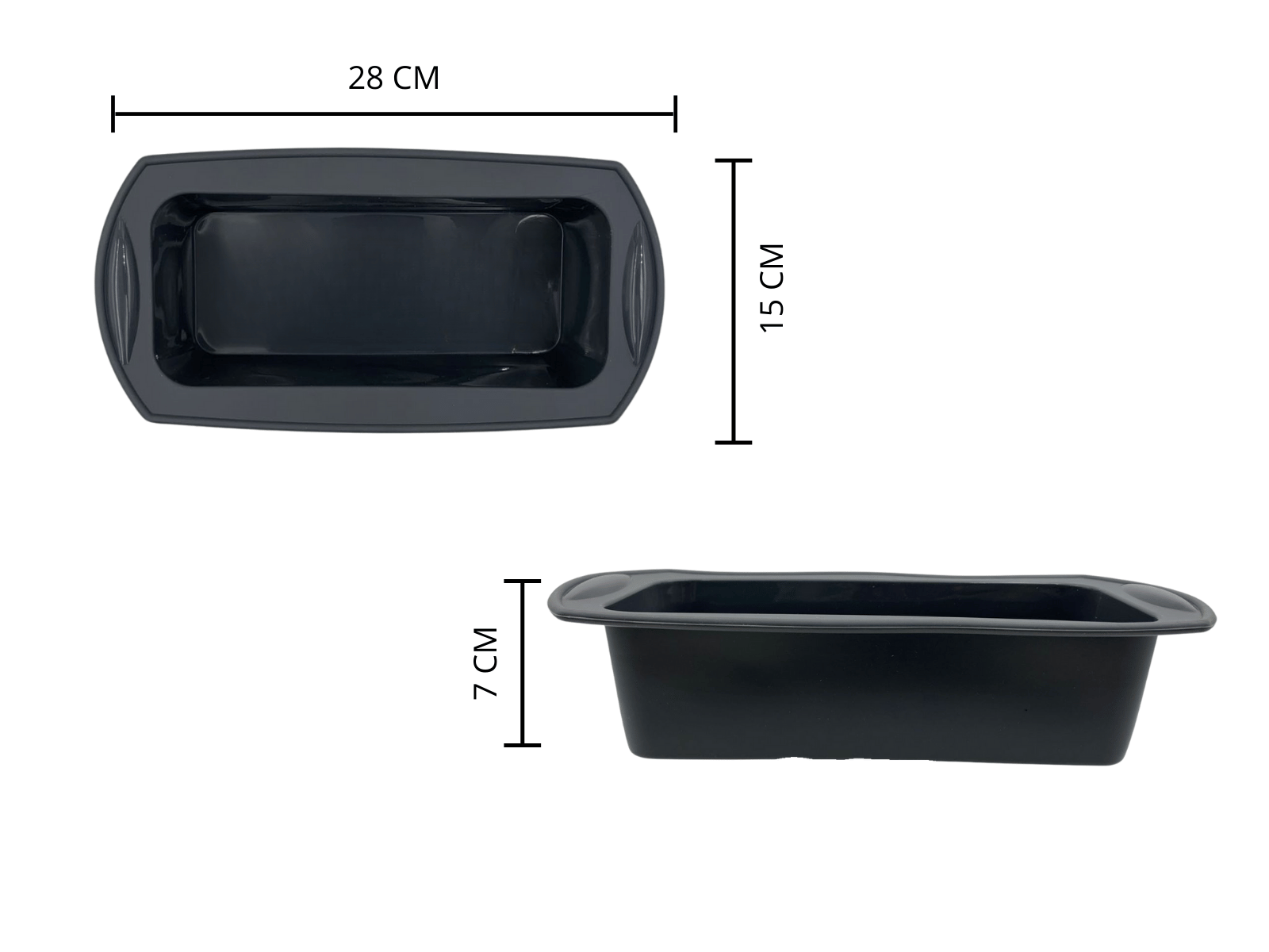 Molde de Silicón para Tarta Pastel Repostería Rectangular de 28 cm Grayish 4434 Habana