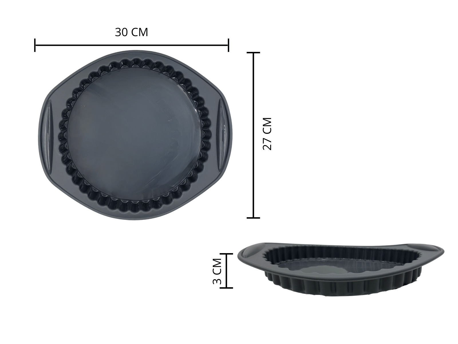Molde de Silicón para Tarta Pay Repostería de 25 cm Grayish 4435 Habana