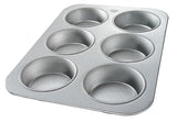 Molde de Estaño de 6 Cavidades para Mantecadas Cupcakes Panques La Ideal