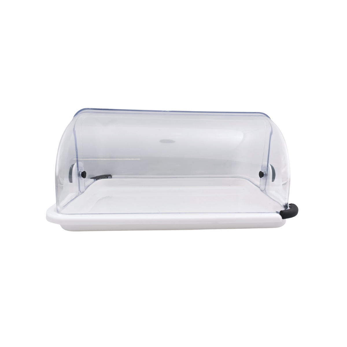 Panera Rectangular Grande de Plástico con Tapa Deslizante Blanca 34 cm Anforama