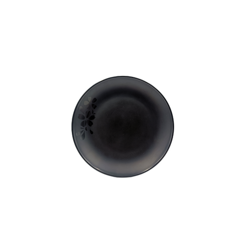 Plato Arrocero Pastelero 18 cm  Melamina Resistente tipo Plástico Negro Anforama