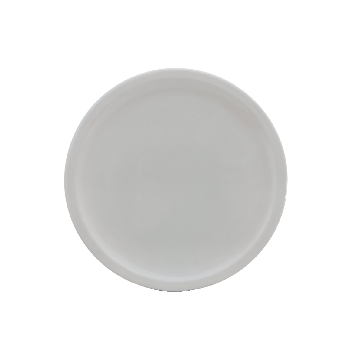 Plato Triche Grande Redondo 25 cm 9.8'' Melamina tipo de Plástico Blanco Tavola