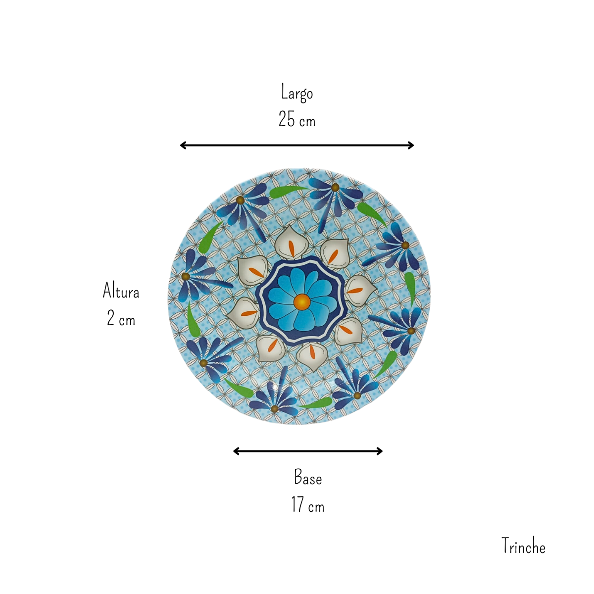 Plato Trinche de 25 cm. de Melamina  ANFORAMA - Todo para mi Cocina –  ANFORAMA (Todo para mi Cocina)